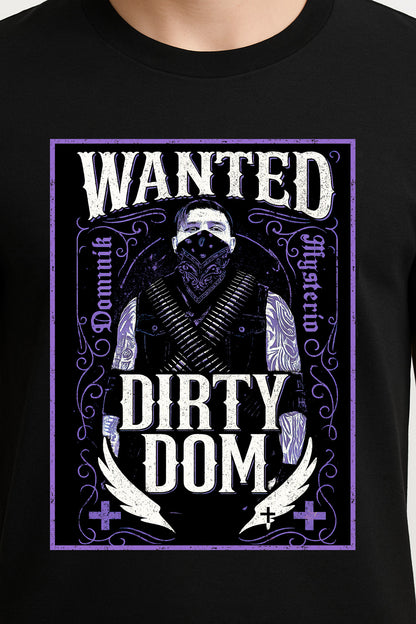 Dirty Dom Wanted Retro Wrestling Judgement Day Unisex T-Shirt Outlaw Heel