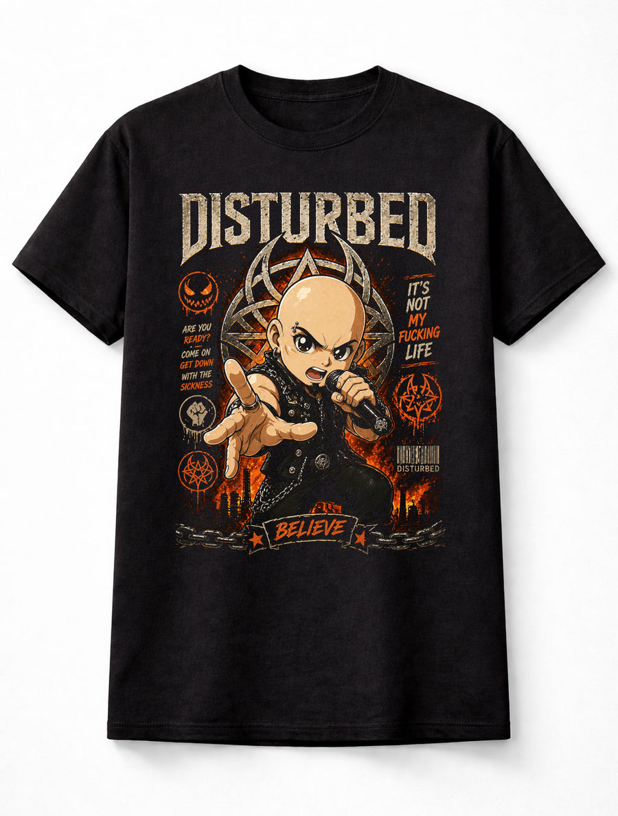 Disturbed Believe Down With The Sickness Metal Band Graphic Unisex T-Shirt