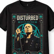 Disturbed David Draiman Heavy Metal Band Music Fan Unisex T-Shirt