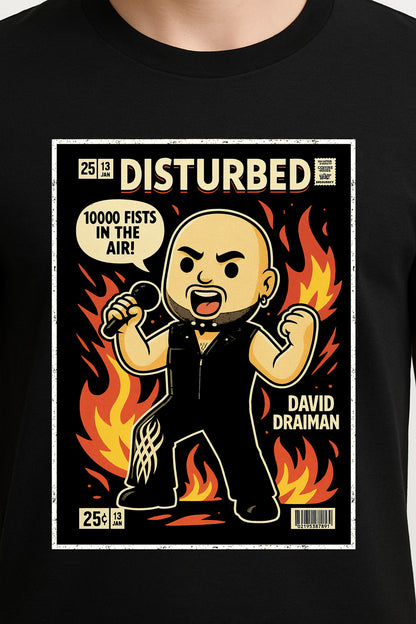 Disturbed “10,000 Fists” Unisex T-Shirt – Heavy Metal Band Arena Rock Anthem Graphic Tee