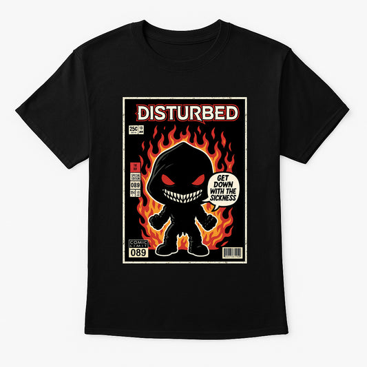 Disturbed “Get Down With the Sickness” Unisex T-Shirt – Heavy Metal Nu Metal Icon Graphic Tee