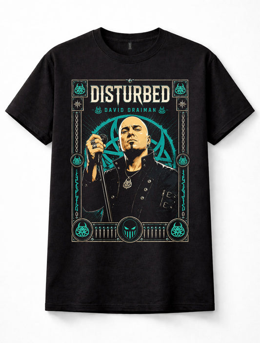 Disturbed David Draiman Heavy Metal Band Music Fan Unisex T-Shirt
