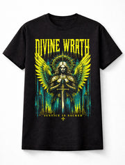 Divine Wrath Angel Warrior Gothic Fantasy Horror Unisex T-Shirt