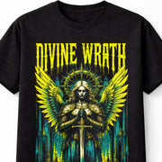 Divine Wrath Angel Warrior Gothic Fantasy Horror Unisex T-Shirt