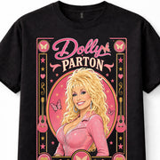 Dolly Parton Country Music Guitar Butterfly Nashville Graphic Unisex T-Shirt