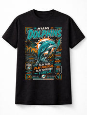 Miami Dolphins NFL Dolphin Football Fan Gift Graphic Unisex T-Shirt