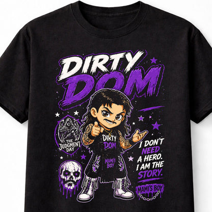 Dirty Dom Judgment Day Wrestling T-Shirt – Skull Villain Fan Tee Adults & Kids Unisex T-Shirt