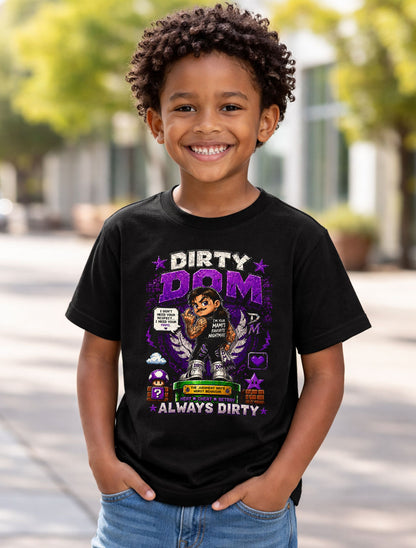 Dirty Dom Judgment Day Wrestling T-Shirt – Always Dirty Pixel Fan Tee Adults & Kids Unisex T-Shirt