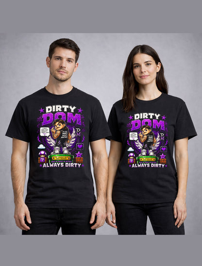 Dirty Dom Judgment Day Wrestling T-Shirt – Always Dirty Pixel Fan Tee Adults & Kids Unisex T-Shirt