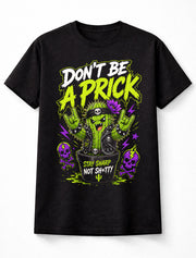 Cactus Don't Be A Funny Angry Cartoon Punk Graphic Unisex T-Shirt