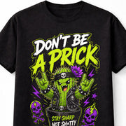 Cactus Don't Be A Funny Angry Cartoon Punk Graphic Unisex T-Shirt