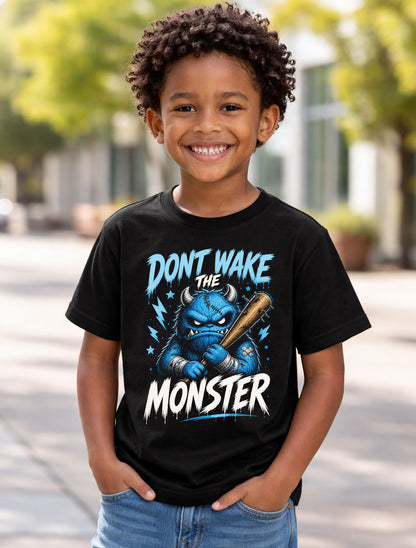 Dont Wake The Monster Funny Angry Creature Horror Cartoon Unisex T-Shirt