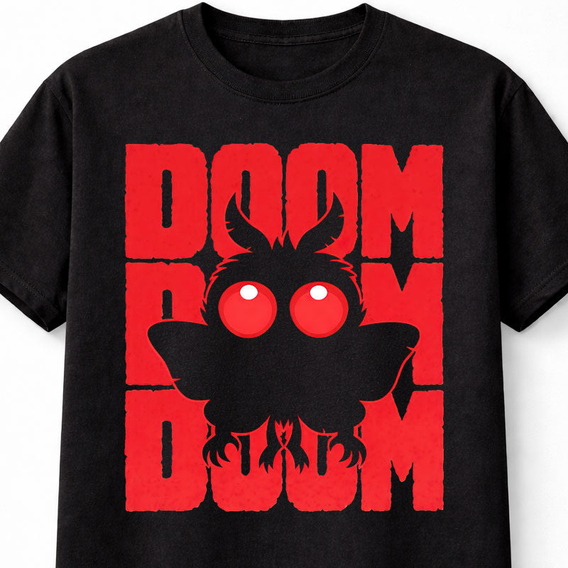 Mothman Doom Cryptid Horror Cute Gothic Graphic Unisex T-Shirt