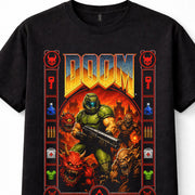 DOOM Slayer Demon Horde Retro FPS Gaming Unisex T-Shirt