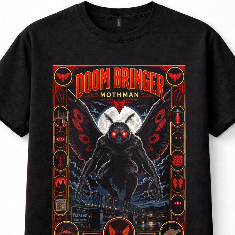 Mothman Point Pleasant Cryptid Horror Legend Graphic Unisex T-Shirt