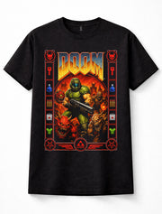 DOOM Slayer Demon Horde Retro FPS Gaming Unisex T-Shirt