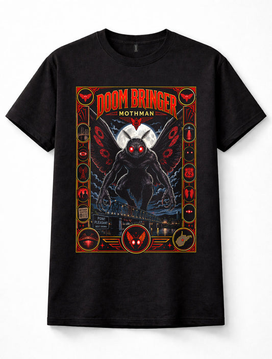 Mothman Point Pleasant Cryptid Horror Legend Graphic Unisex T-Shirt