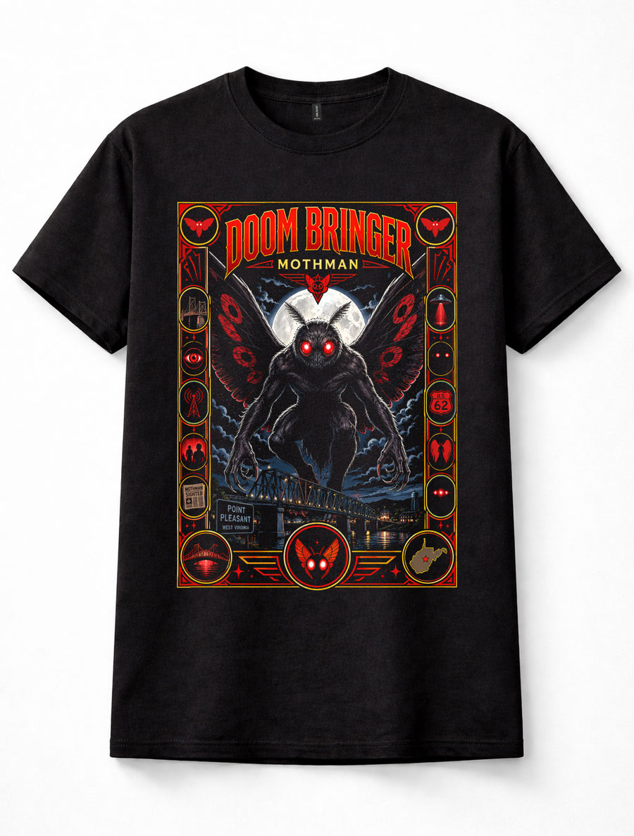 Mothman Point Pleasant Cryptid Horror Legend Graphic Unisex T-Shirt