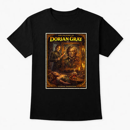 Dorian Gray Horror Icon Unisex T-Shirt Gothic Dark Victorian Fantasy Art Tee