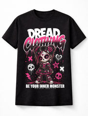 Sugar Skull Gothic Skull Patchwork Doll Horror Punk Emo Alternative Graphic Unisex T-Shirt