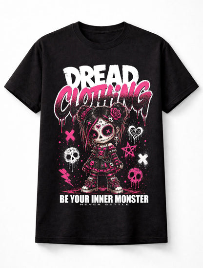 Sugar Skull Gothic Skull Patchwork Doll Horror Punk Emo Alternative Graphic Unisex T-Shirt