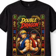 Double Dragon Retro Arcade Fighting Game Dragons Unisex T-Shirt