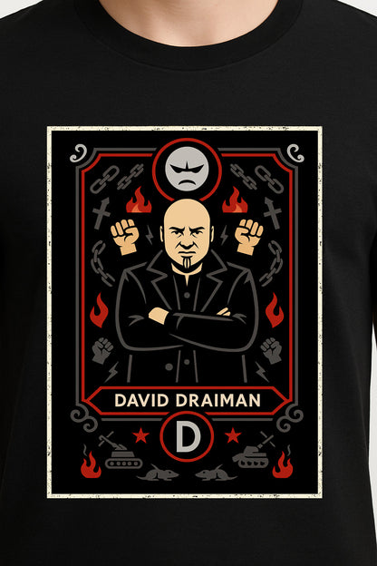 Disturbed David Draiman Unisex T-Shirt – Metal Legends Frontman Heavy Metal Icon Tee
