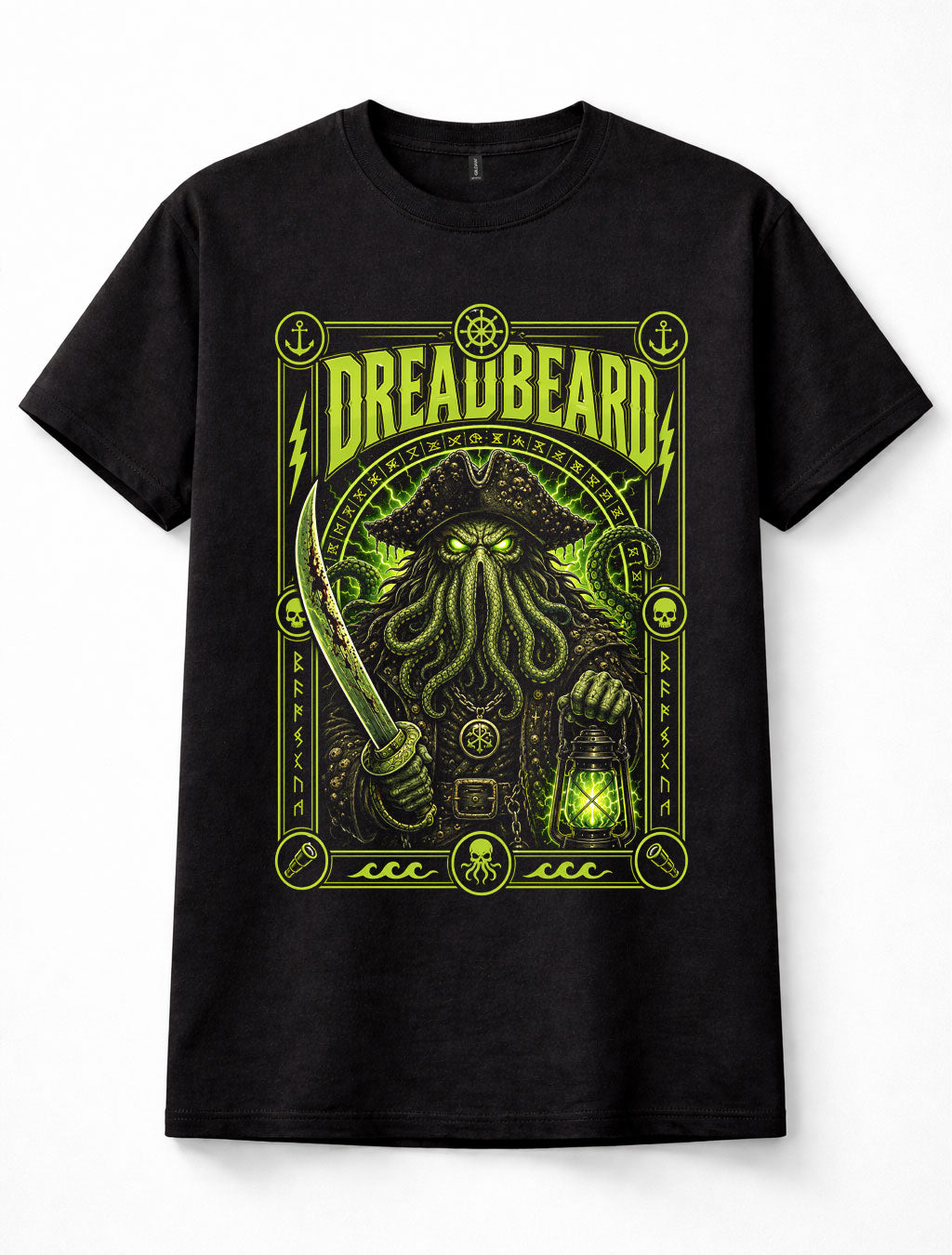Dreadbeard Cthulhu Pirate Tentacle Captain Cosmic Horror Unisex T-Shirt