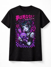 Dreams Never Die Gothic Anime Girl Kawaii Horror Unisex T-Shirt