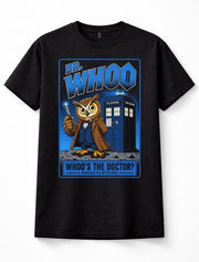 Dr Whoo Doctor Who TARDIS Owl Sci Fi TV Unisex T-Shirt