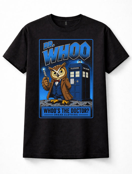 Dr Whoo Doctor Who TARDIS Owl Sci Fi TV Unisex T-Shirt