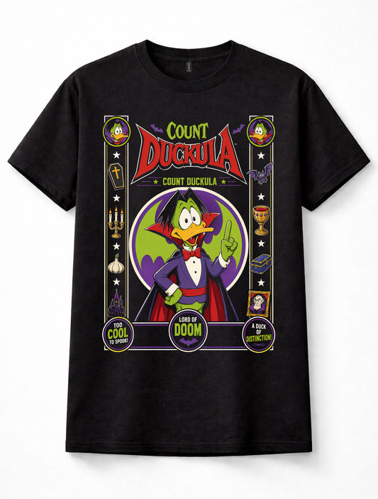 Count Duckula Classic Cartoon Vampire Graphic Tee Unisex T-Shirt