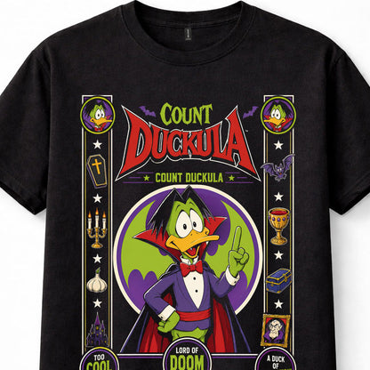 Count Duckula Classic Cartoon Vampire Graphic Tee Unisex T-Shirt