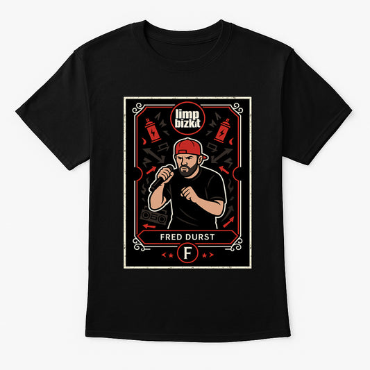 Limp Bizkit Fred Durst Unisex Nu-Metal Legends T-Shirt Frontman Rap Rock Icon Tee