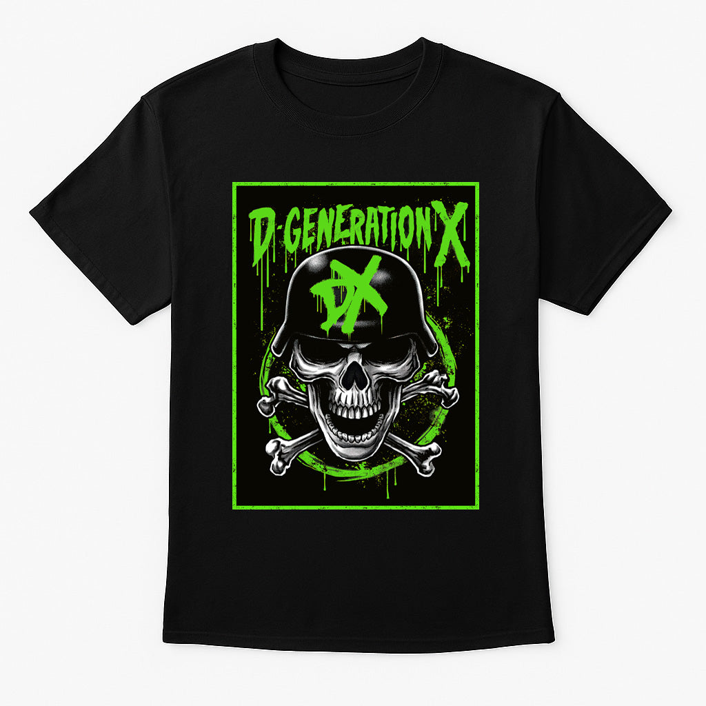 DX T-Shirt Degeneration X Wrestling WWF Retro Unisex Black Graphic Tee