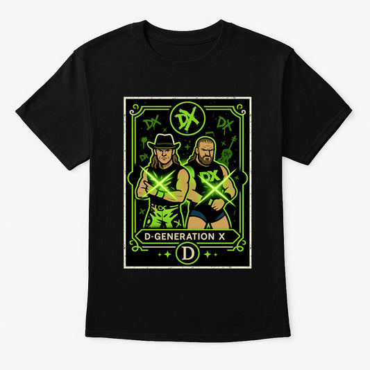 D-Generation X Retro Unisex Wrestling T-Shirt – DX Tag Team “Suck It” Attitude Era Design