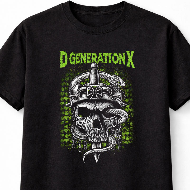 D-Generation X Skull Graphic Wrestling Adults & Kids Unisex T-Shirt