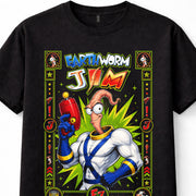 Earthworm Jim Retro Video Game Hero Gaming Graphic Unisex T-Shirt