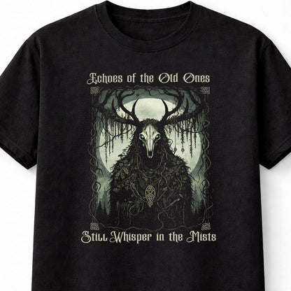 Echoes of the Old Ones Gothic Pagan Forest Spirit Unisex T-Shirt