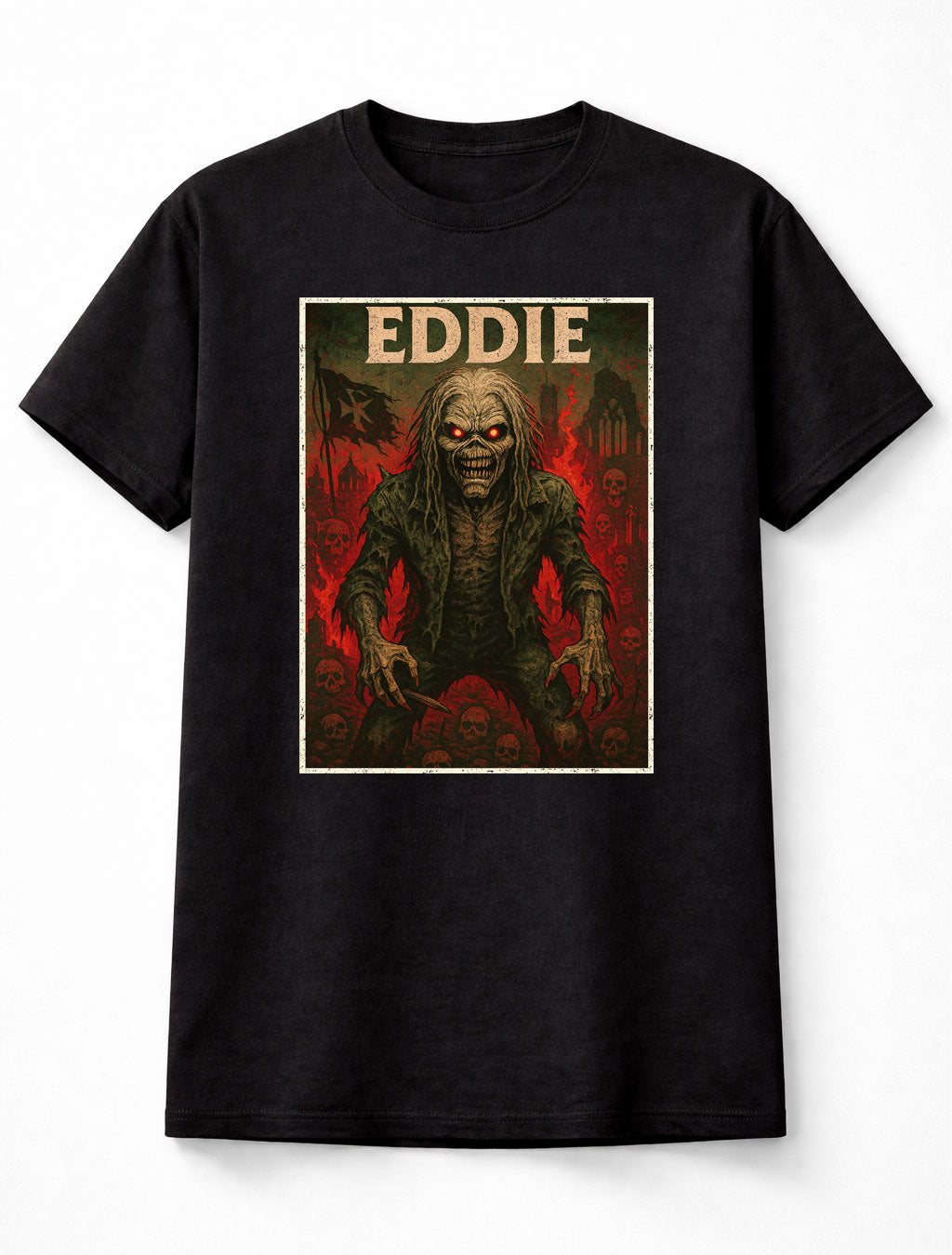 Iron Maiden Eddie The Beast Heavy Metal Mascot Icon Adults & Kids Unisex T-Shirt
