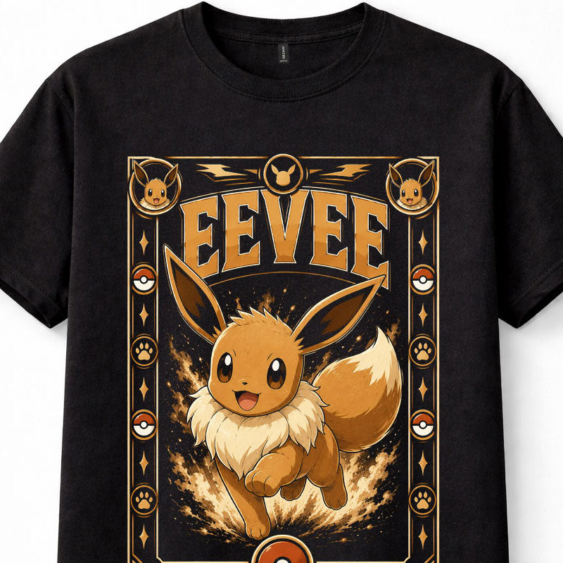 Pokemon Eevee Evolution Kanto Normal Type Unisex T-Shirt