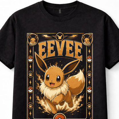 Pokemon Eevee Evolution Kanto Normal Type Unisex T-Shirt