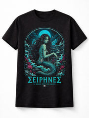 Siren Mermaid Gothic Ocean Mythology Horror Unisex T-Shirt