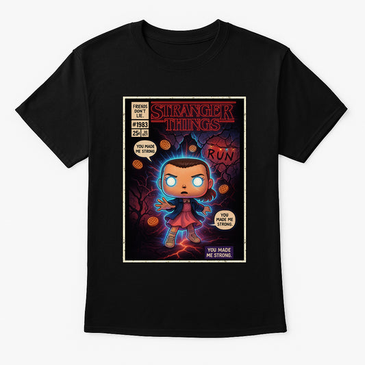 Stranger Things Eleven 1983 Pop Comic Edition Unisex Adults & Kids T-Shirt