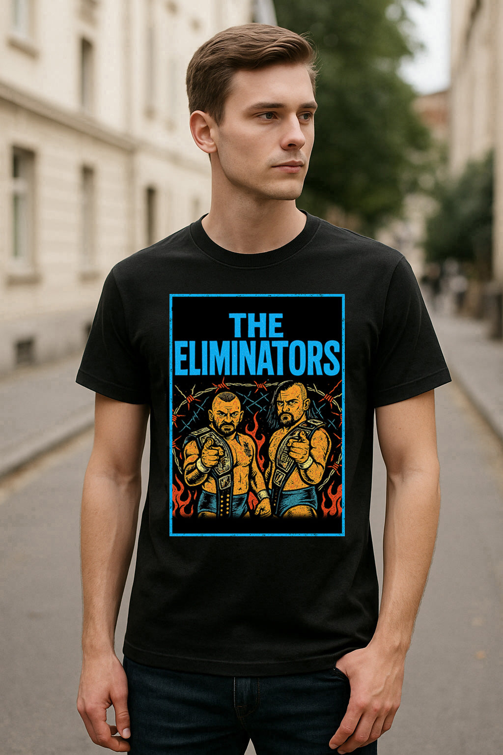 The Eliminators Tag Team Inferno Retro Wrestling Unisex T-Shirt