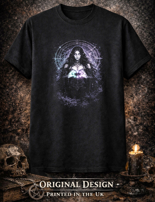 Elf T-Shirt Dark Fantasy Gothic Arcane Magic Unisex Black Graphic Tee