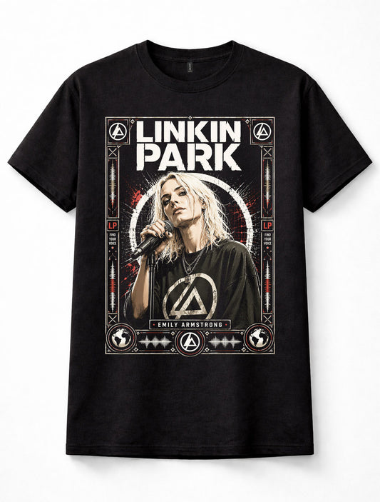 Linkin Park Emily Armstrong Live Performance Rock Unisex T-Shirt