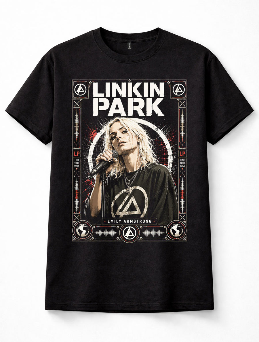 Linkin Park Emily Armstrong Live Performance Rock Unisex T-Shirt