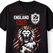 England Football 2026 Lion Soccer Fan Supporter Graphic Unisex T-Shirt