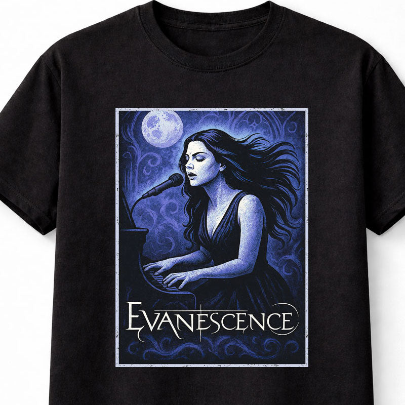 Evanescence Amy Lee Fallen Gothic Rock Icon Adults & Kids Unisex T-Shirt